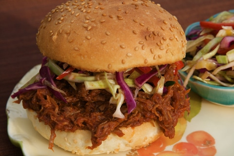 Post image for Barbeque Pulled Pork Sandwiches & Coleslaw Recipe
