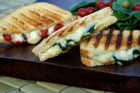 Post image for Tomato Basil & Fontina Grilled Cheese Funwich