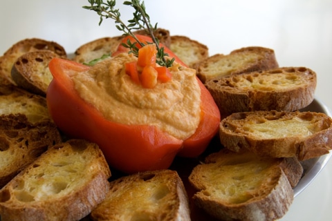 Post image for Roasted Pepper and Chickpea Dip Recipe