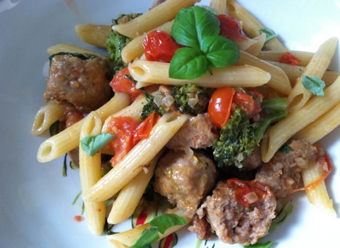 Post image for Penne Pasta with Italian Sausage and Broccoli