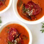 2 Bowls of Roasted Tomato Soup 