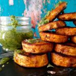 Roasted Sweet Potato Rounds with Chimichurri Sauce Recipe