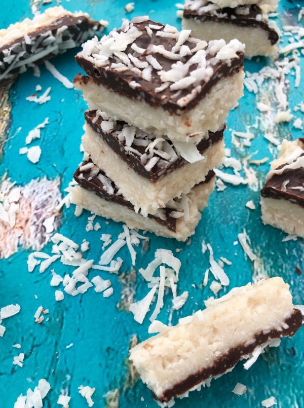 Chocolate Covered Coconut Bars