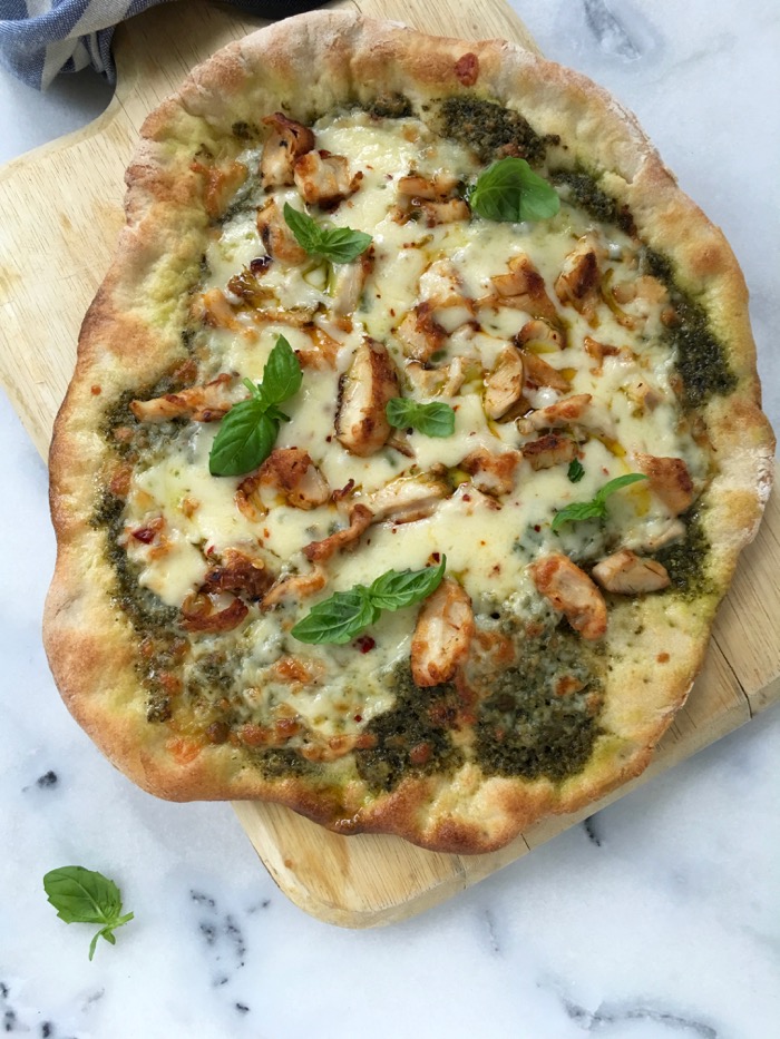 Chicken Pesto Pizza Recipe • CiaoFlorentina