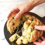 Garlic Cheese Bread Recipe ( Easy Cheesy Garlic Pull Apart Bread )