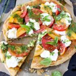 Puff Pastry Pizza with Fresh Tomatoes and Burrata