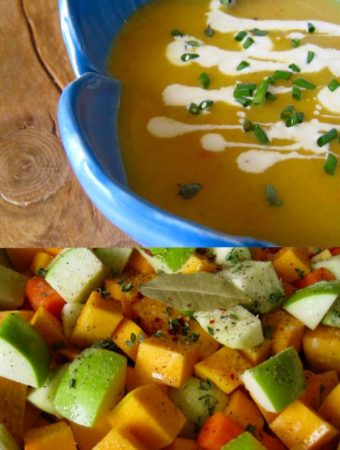 Roasted Butternut Squash and Apple Soup