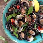 Squid Ink linguine and clams recipe
