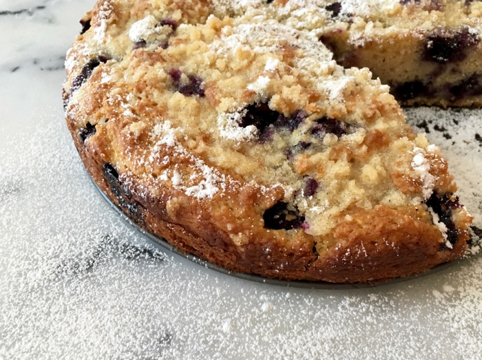 Blueberry Muffin Cake Recipe with Ricotta & Olive Oil