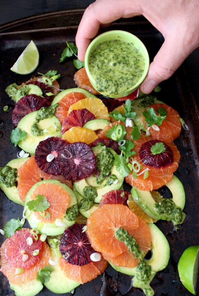 Orange Avocado Salad Recipe with Lime Dressing