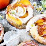 Fresh Peach Dessert Recipe with Mascarpone and Puff Pastry