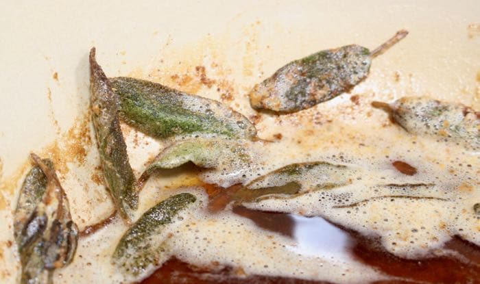 Brown Butter with Crispy Sage Sauce