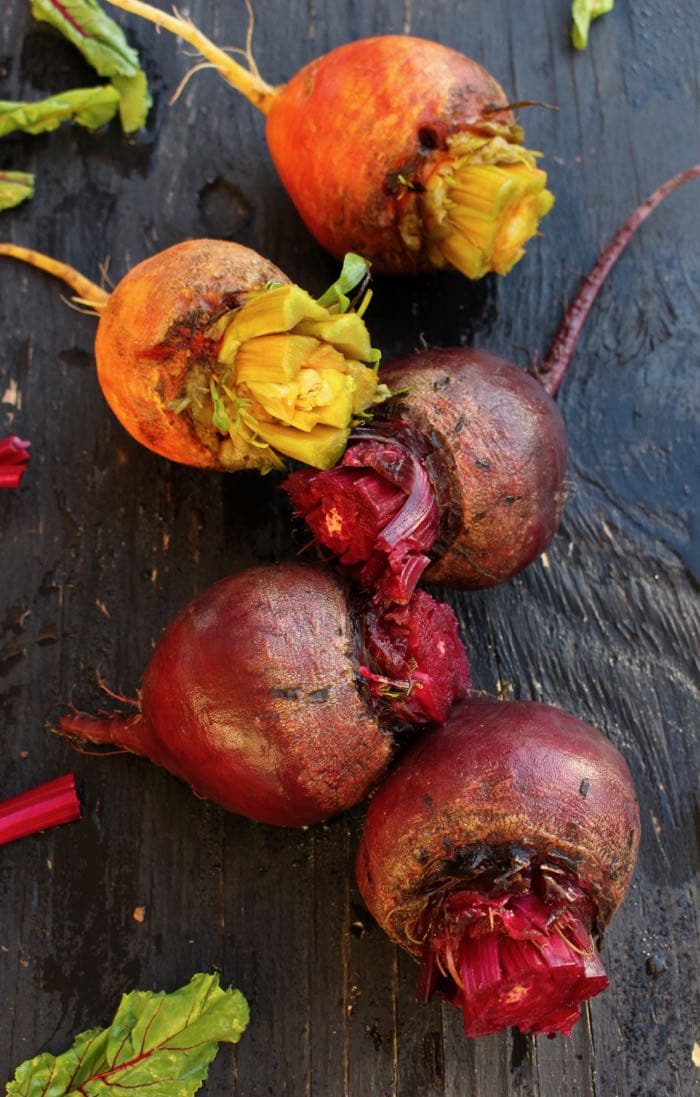 How to roast golden and red beets in the oven