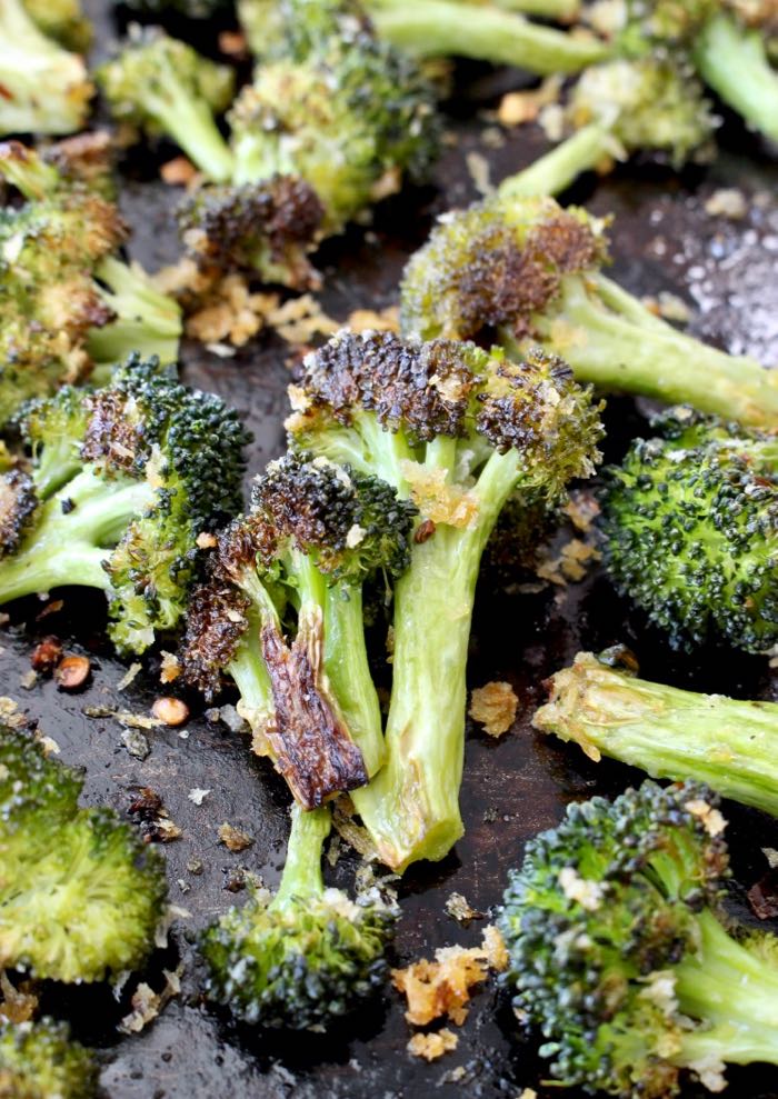 Healthy Oven Roasted Broccoli Recipe with Panko and Lemon