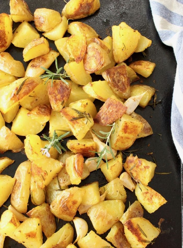 Roasted Rosemary Potatoes - Vegetarian Thanksgiving Menu