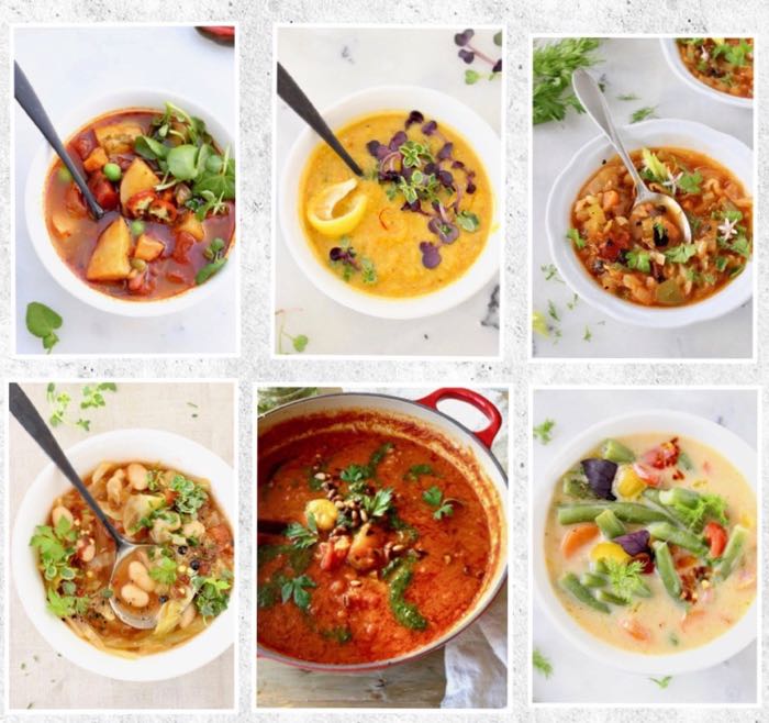 Easy Vegan Bowls of Soups and Stews