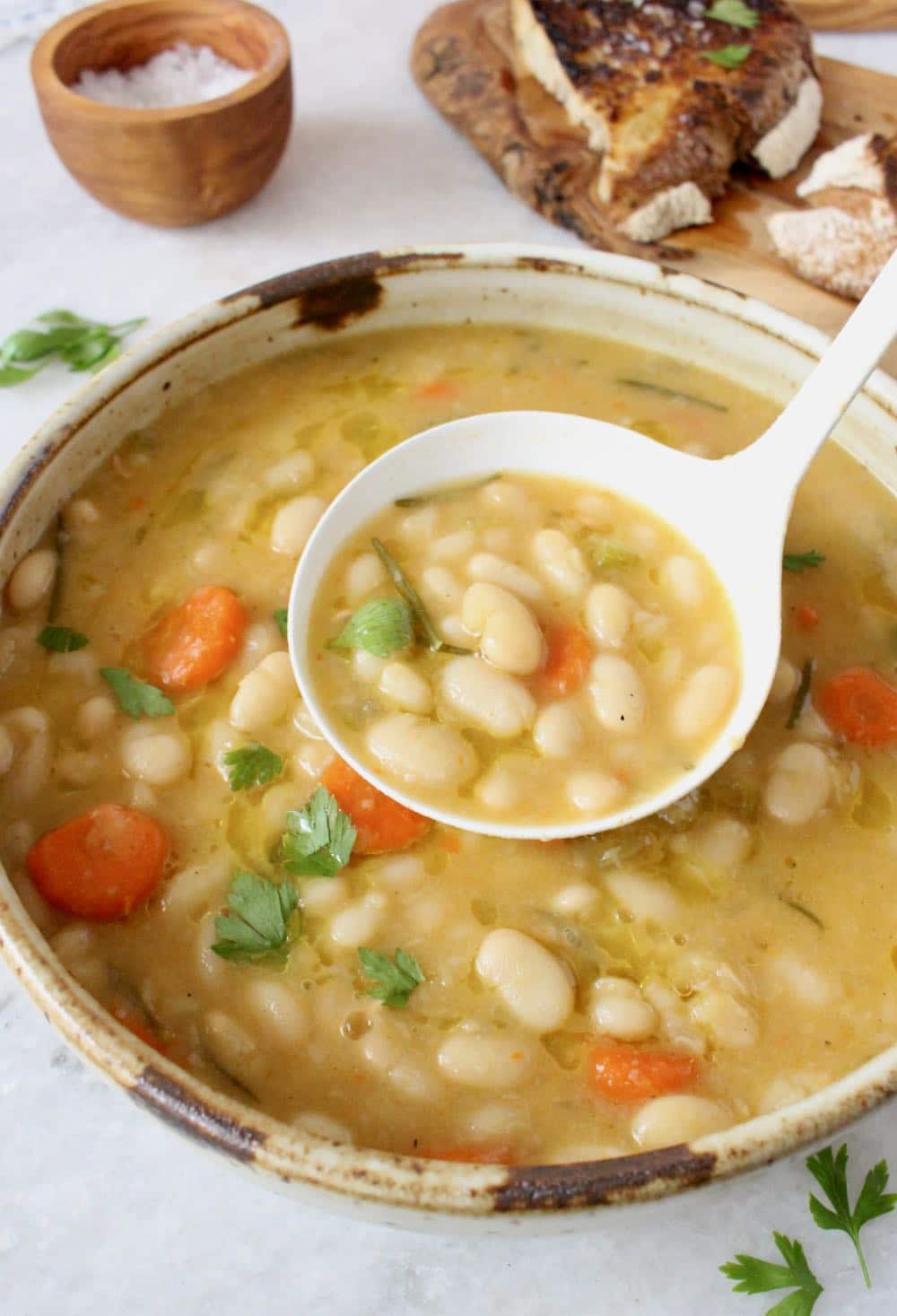 Italian White Bean Soup Recipe from Scratch
