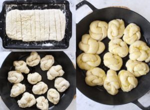 how to make garlic knots in process images