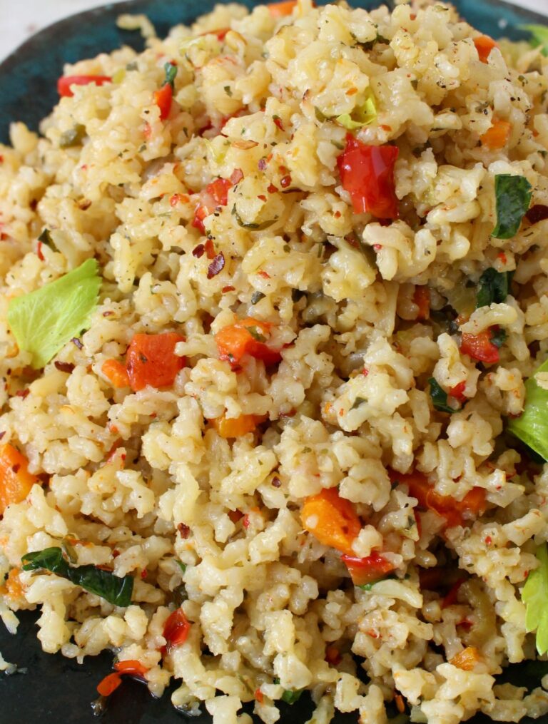 Brown Rice Pilaf Recipe + Video