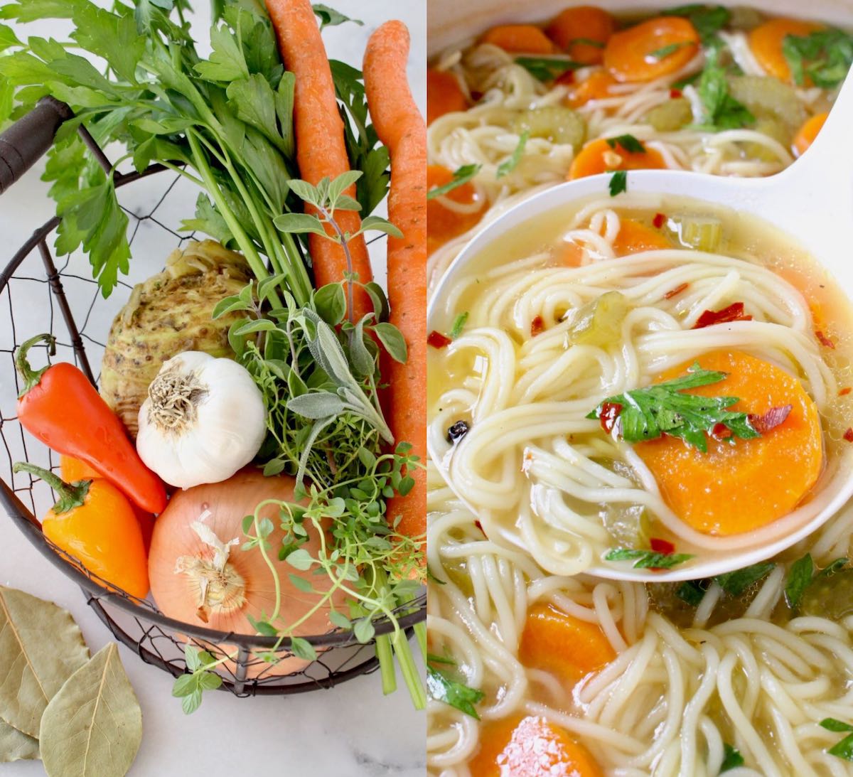 vegetables for noodle soup