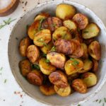 Oven roasted baby potatoes