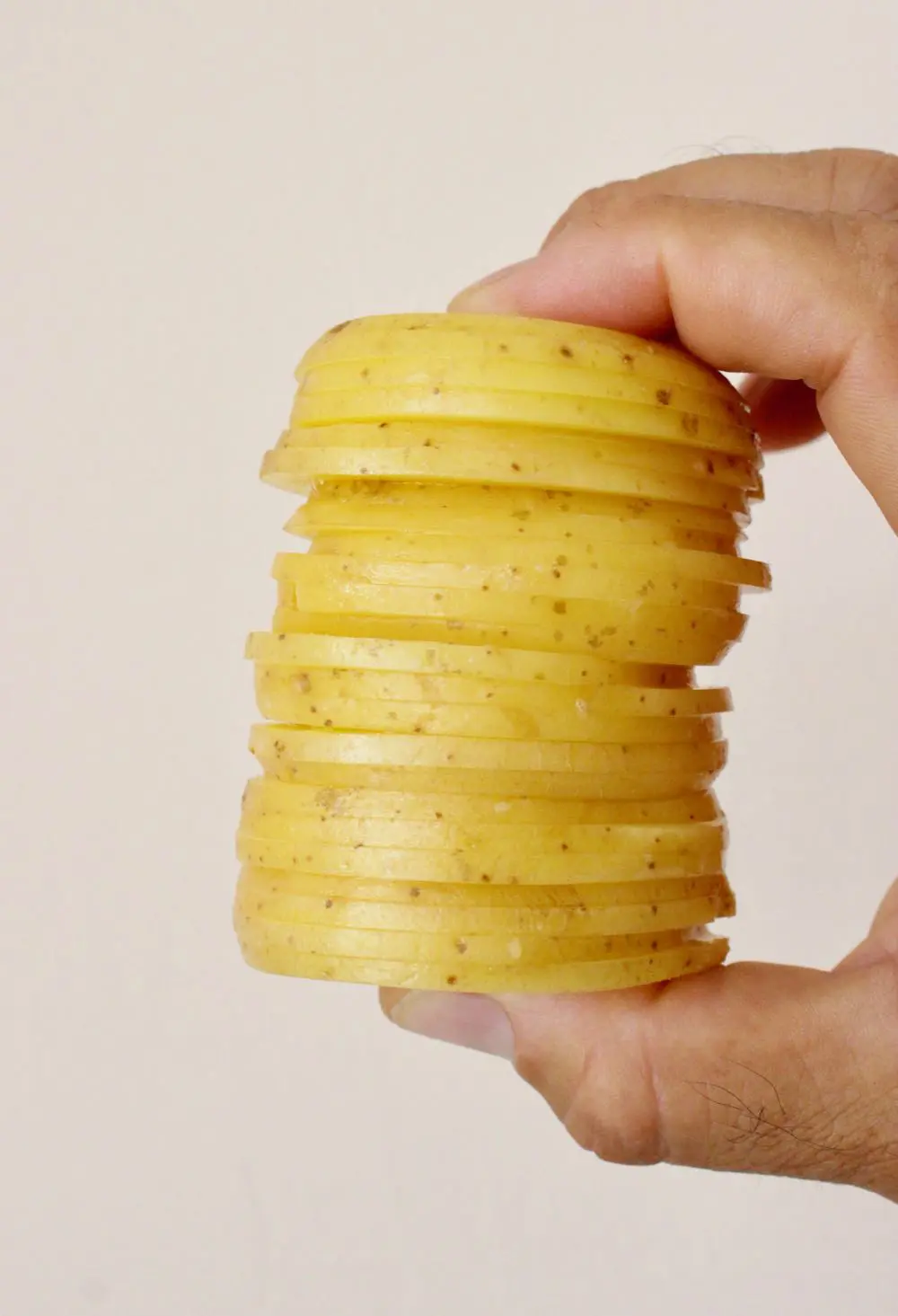 sliced potatoes