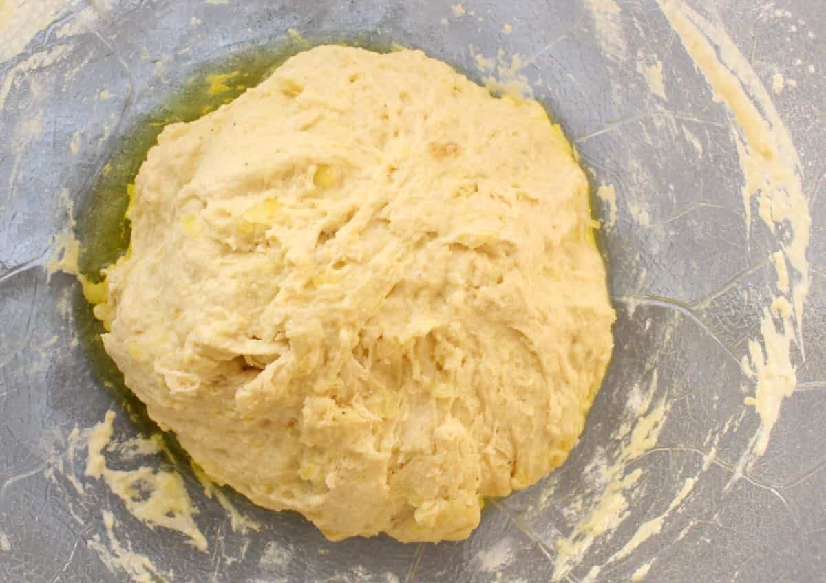 mashed potato focaccia dough